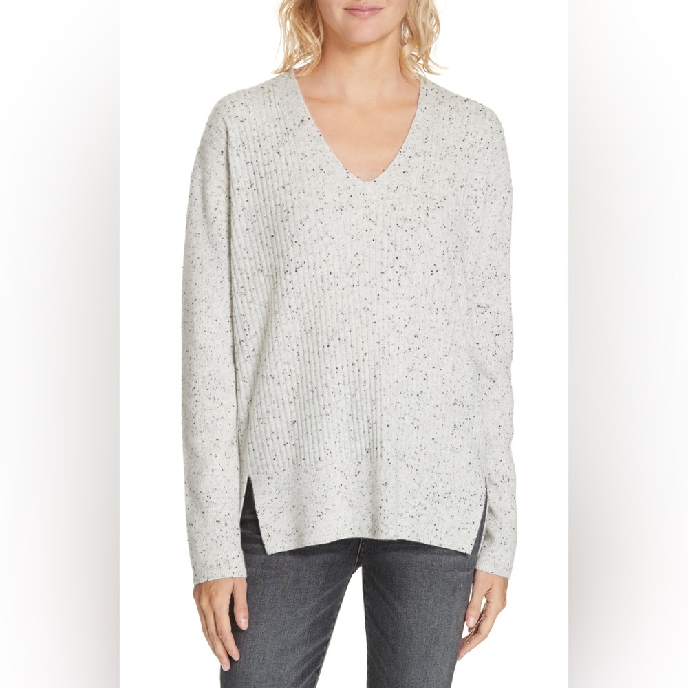 Nordstrom Signature Cashmere Sweater Grey Size Large